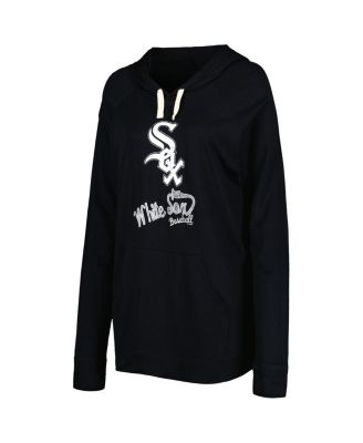 Women's Black Chicago White Sox Pre-Game Raglan Pullover Hoodie