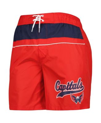Men's Red Washington Capitals Freestyle Volley Swim Shorts