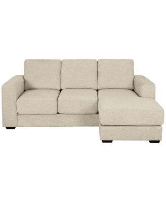 Elizabeth 85" Stain-Resistant Fabric Reversible Sofa Chaise Sectional