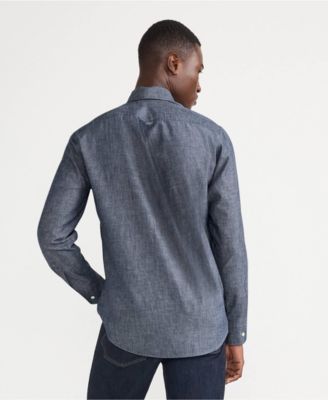 Мужская рубашка из шамбре с длинным рукавом Lands End Lands End 10990₽