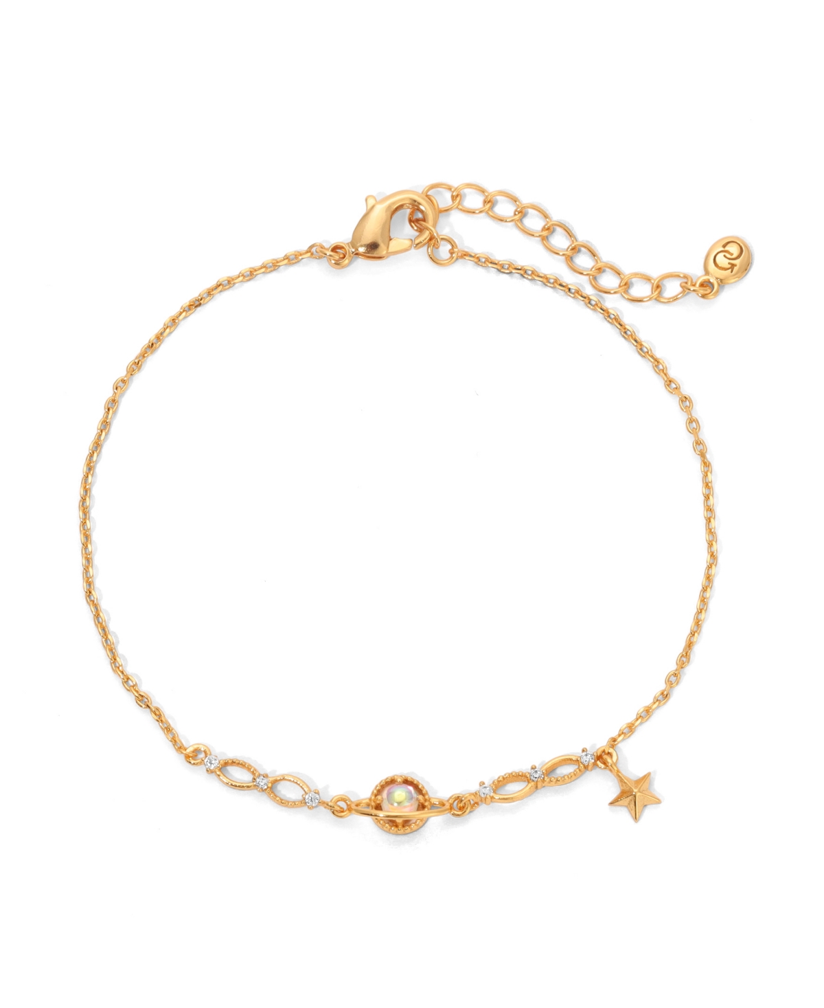 Girls Crew Crystal Multi-color Celestial Milkyway Bracelet In Gold