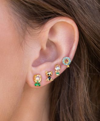 Crystal Multi-Color Disney Princess Brave Stud Earring Set