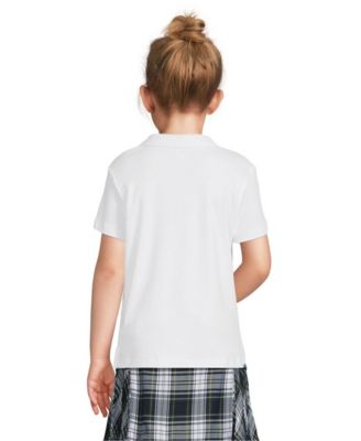 Girls Short Sleeve Feminine Fit Interlock Polo Shirt