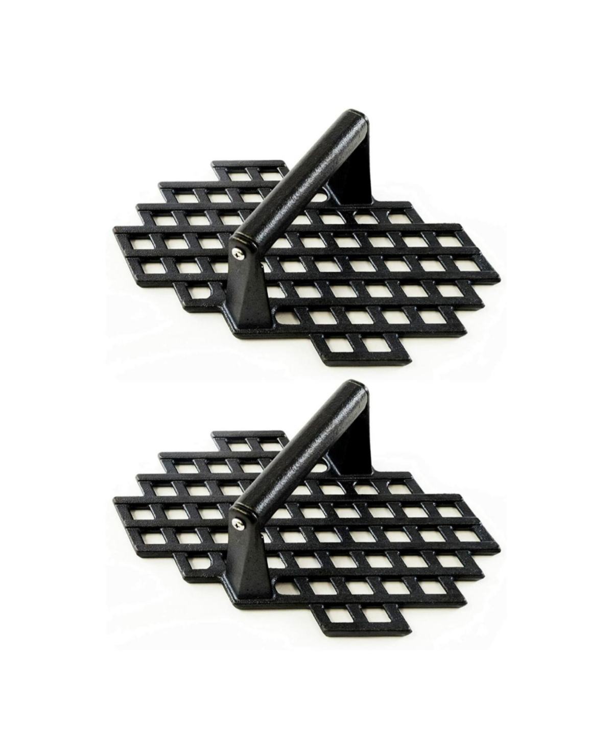 Cc5159 Cast Iron Grill Marks Press (2-Pack) - Black