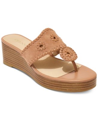 Jack Rogers - Women's Jacks Whipstitch Mid Stacked Wedge Sandals