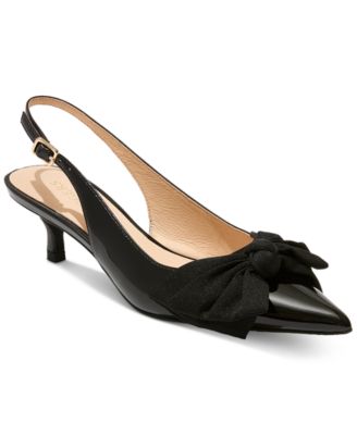 Jack Rogers - Women's Debra Pointed-Toe Slingback Kitten-Heel Pumps
