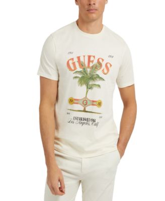 GUESS - Men's Palm Tree Graphic Short-Sleeve Crewneck T-Shirt