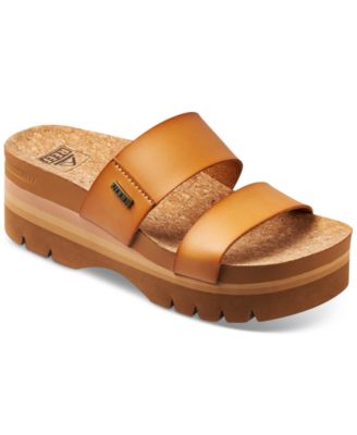 REEF - Women's Cushion Vista Hi 2.5 Slip-On Platform Slide Sandals