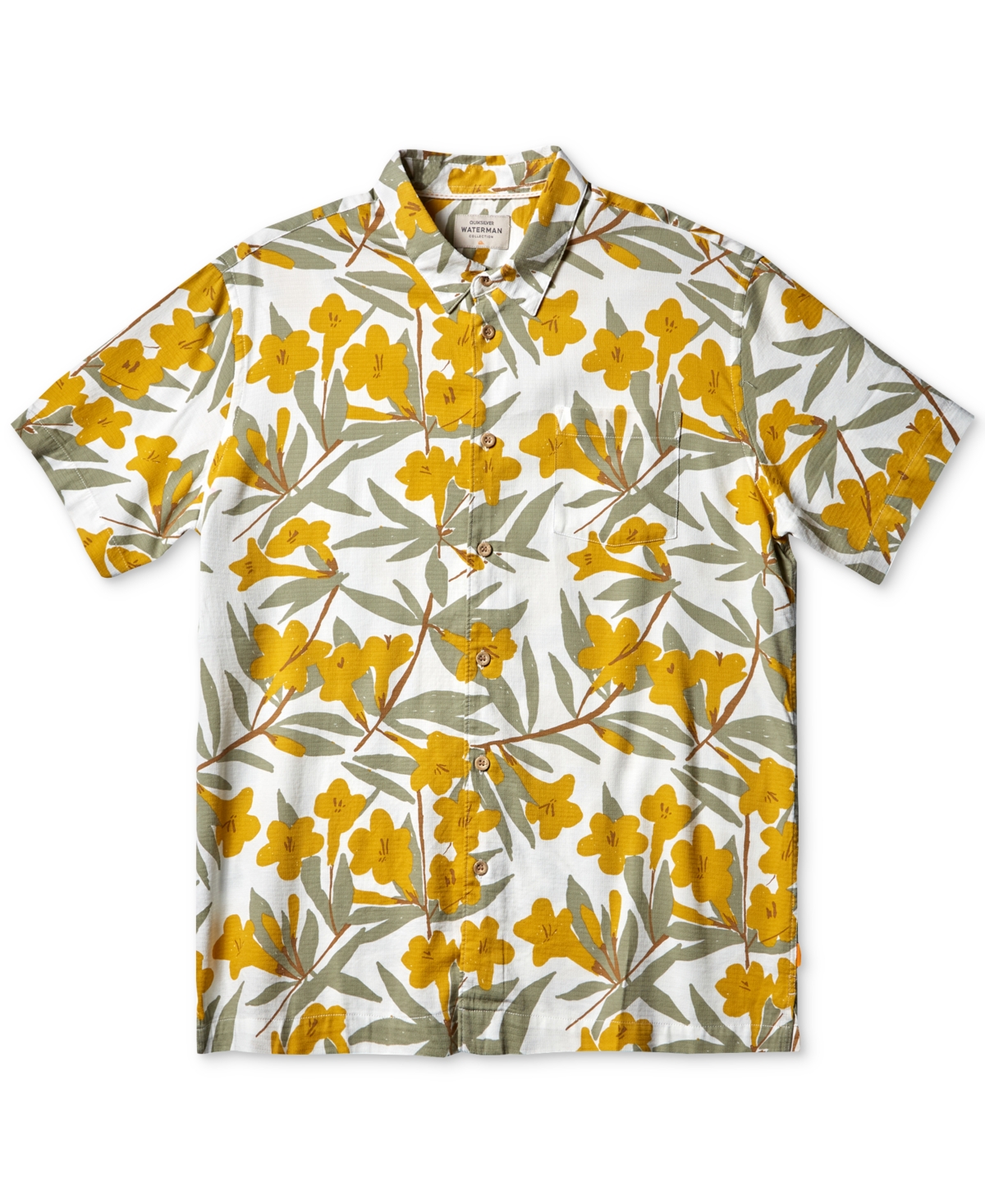 Quiksilver Waterman Men's Tropical-print Shirt In Tea Around Town