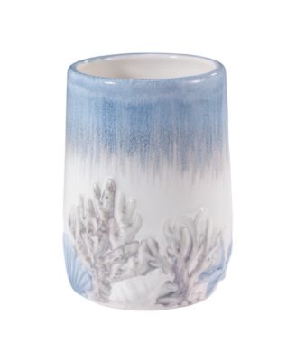 Abstract Coastal Seashells & Coral Ceramic Tumbler