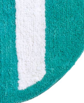 Beach Mode Flip-Flop Motif Cotton Bath Rug, 20" x 35"