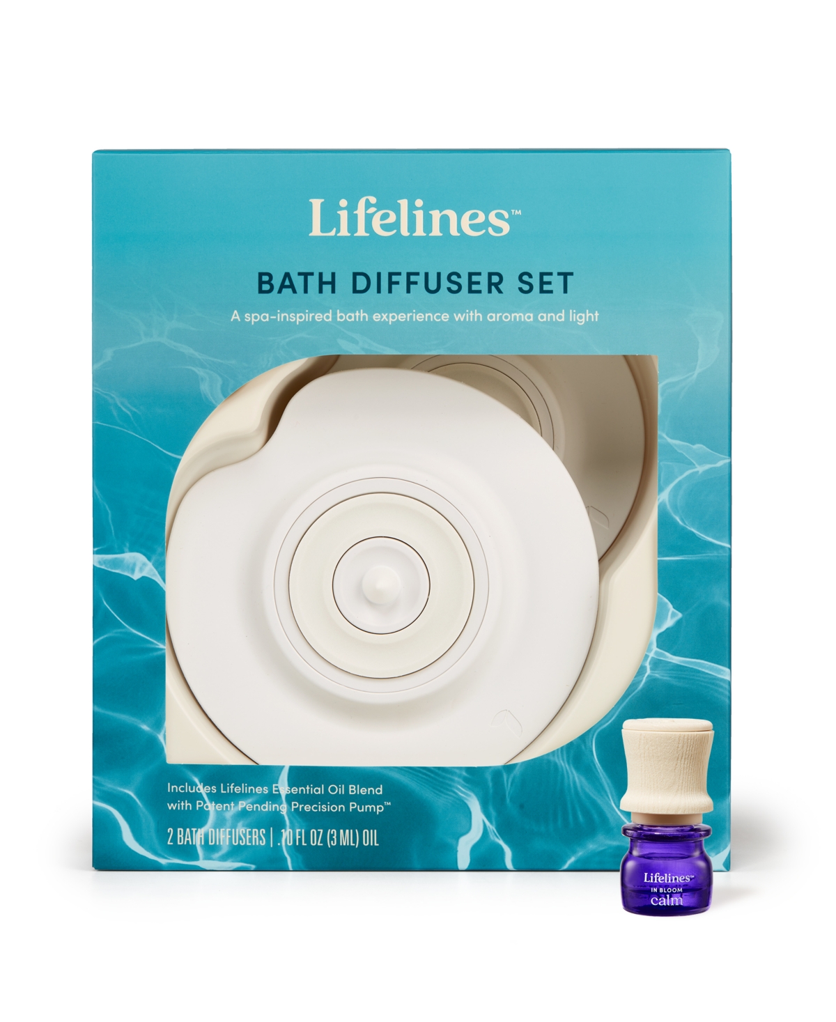 Bath Diffuser Plus Essential Oil Blend, Set - 2 Pack - Multi Colored