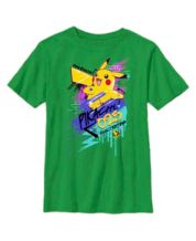 Junior's Pokemon Pikachu and Eeveelutions Logo T-Shirt - Royal Blue - 2X  Large