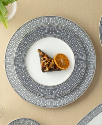 Infinity Graphite 4 Piece Dinner Plate Set, Service for 4