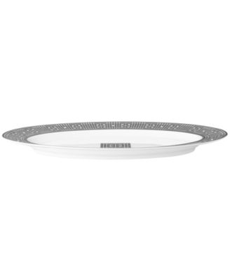 Infinity Graphite Oval Platter, 14"