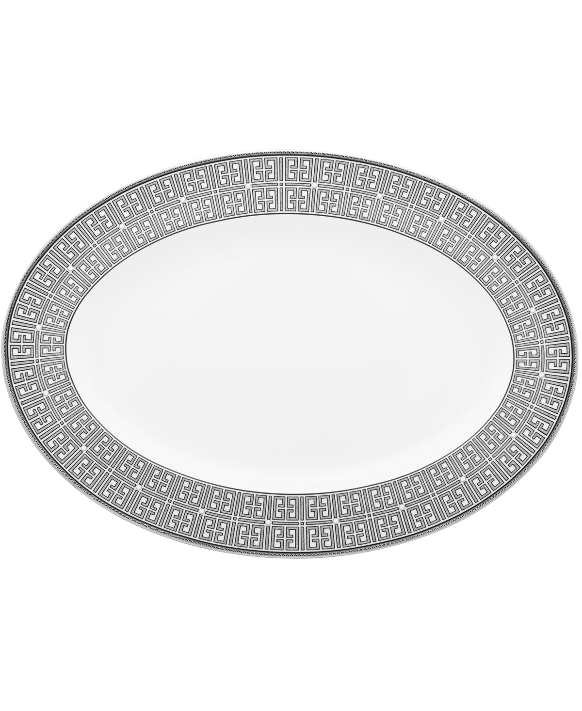 Noritake Graphite Oval Platter, 16" In Graphite