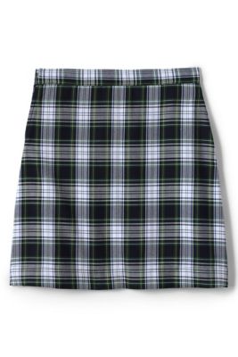 Women's Plaid A-line Skirt Below the Knee