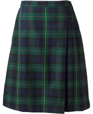Women's Plaid A-line Skirt Below the Knee