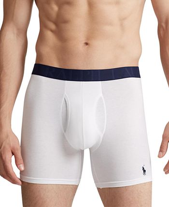 Polo Ralph Lauren Underwear Mens 5 Pack Classic Fit Boxer Briefs, Black, M