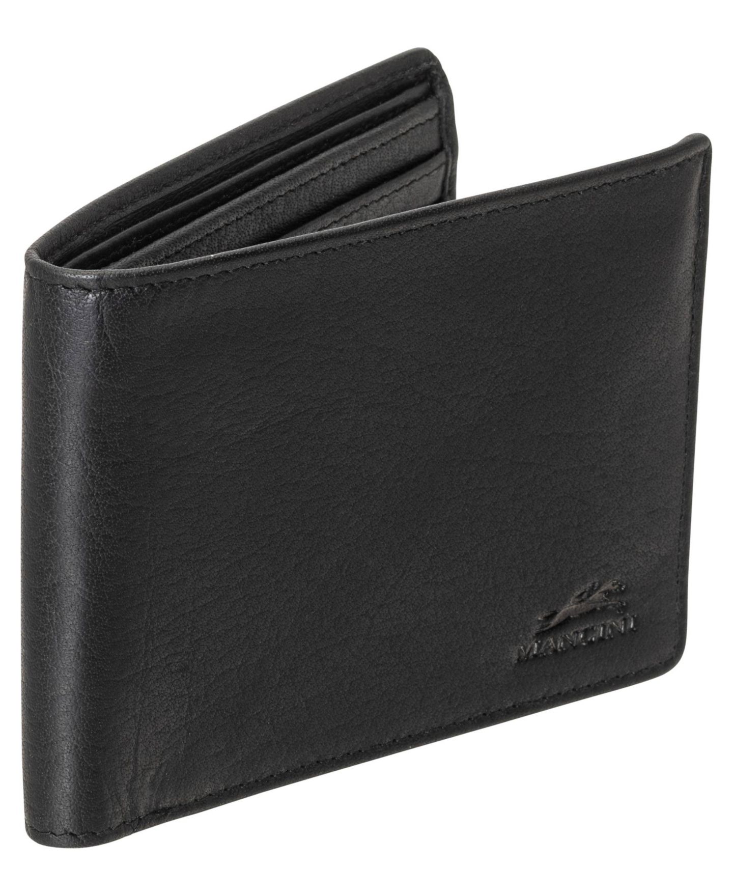Мужской кошелёк Mancini Buffalo RFID Secure Billfold Wallet, цвет: Чёрный — фото 4
