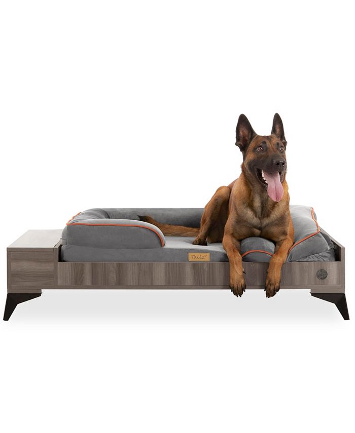 TailZzz Wyatt Wooden Pet Bed with Mattress Large to Extra Large Pet