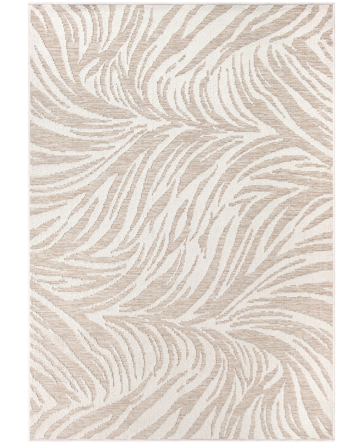 Palmetto Living Orian Knitweave Indoor, Outdoor Milawi 5'3" X 7'6" Area Rug In Driftwood