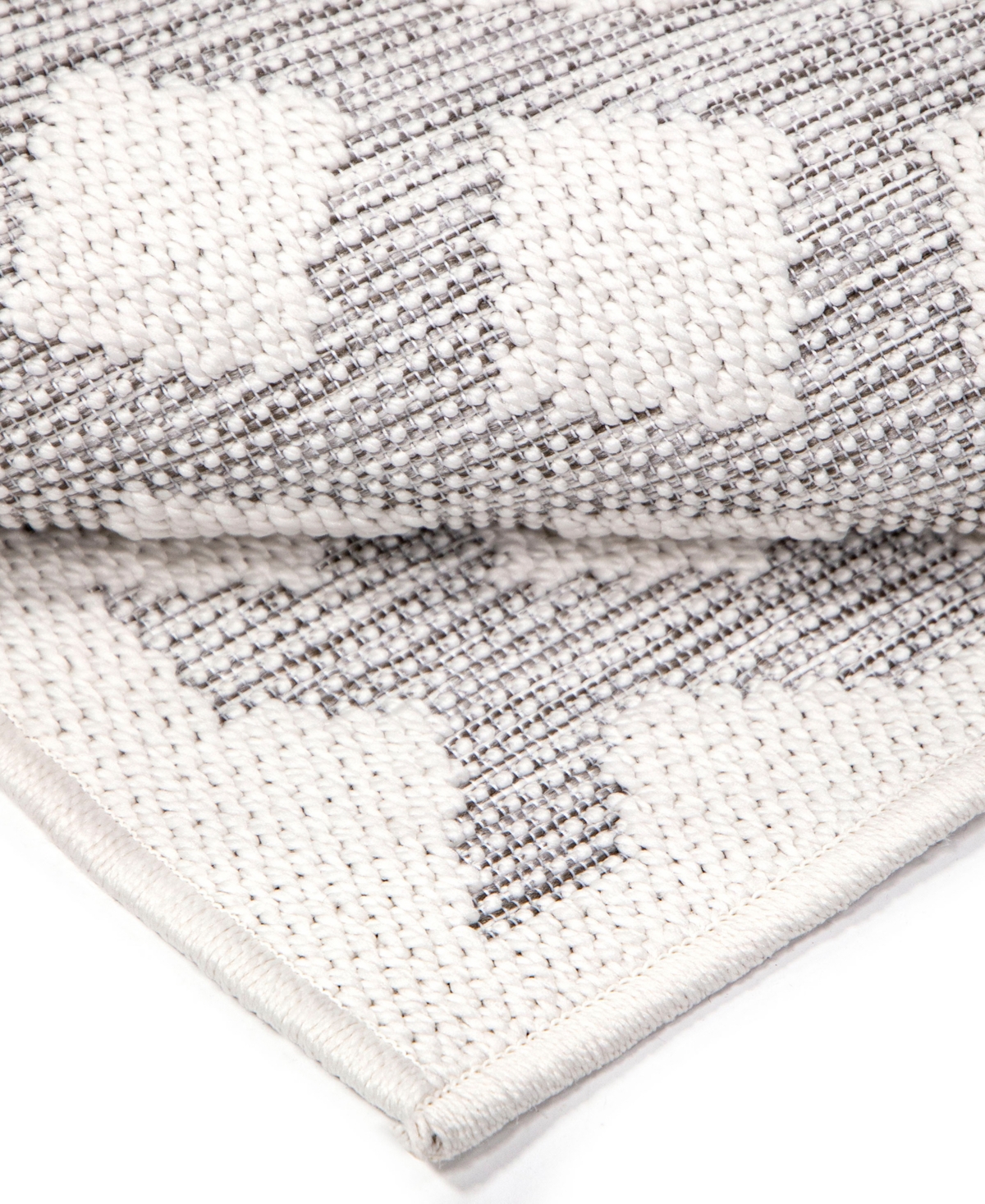 Orian Rugs Closeout! Knitweave Indoor, Outdoor oz 7'10" X 10'10" Area Rug In Gray,ivory