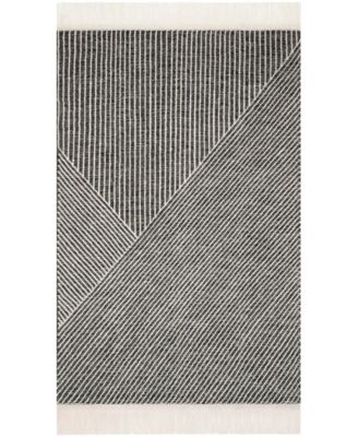 Magnolia Home By Joanna Gaines X Loloi Newton Net 01 Area Rug In Charcoal