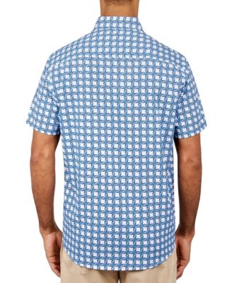 Society of Threads Мужская рубашка Society of Threads из эластичной ткани на пуговицах обычного покроя без застежки по всему периметру 11890₽