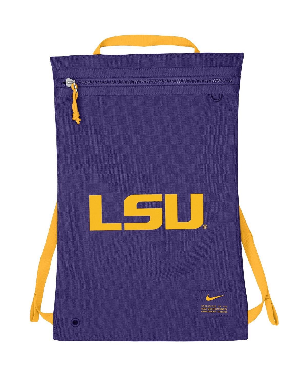 Nike Men's And Women's  Lsu Tigers Utility Gym Sack In Purple