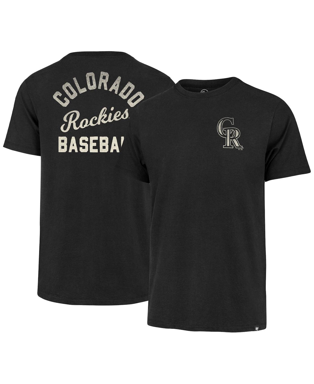 47 Brand Men's ' Black Colorado Rockies Turn Back Franklin T-shirt