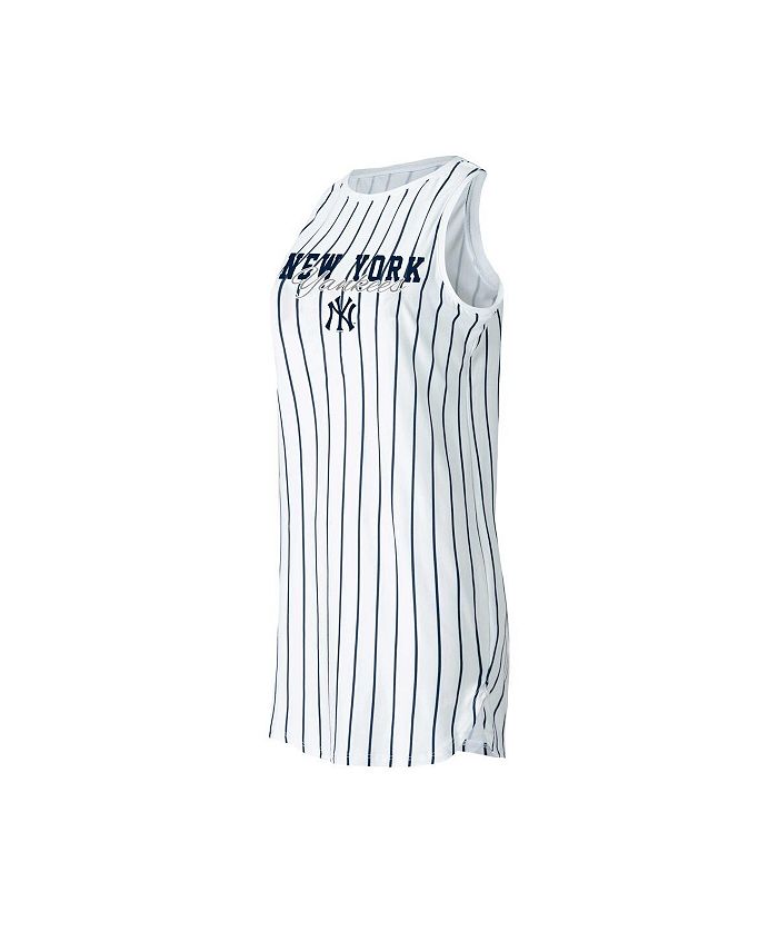 Women's Concepts Sport White New York Yankees Reel Pinstripe Top Size: Medium