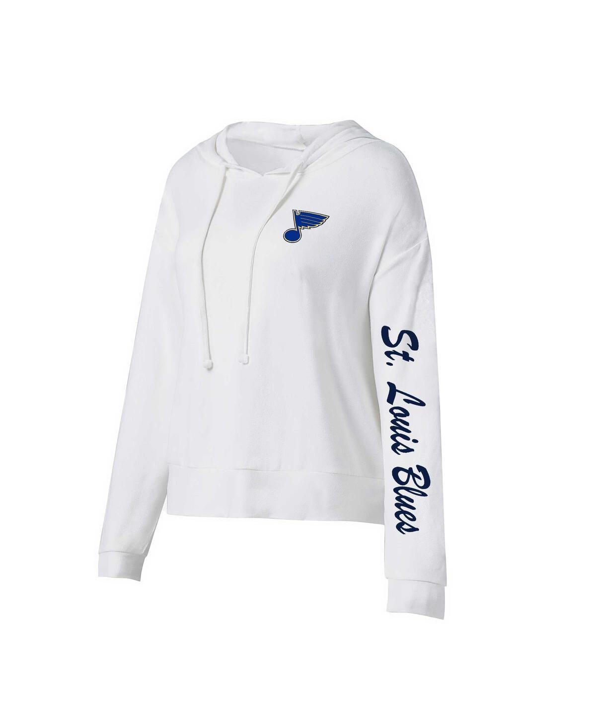 Women's Concepts Sport Cream St. Louis Blues Accord Hacci Long Sleeve Hoodie T-shirt - Cream