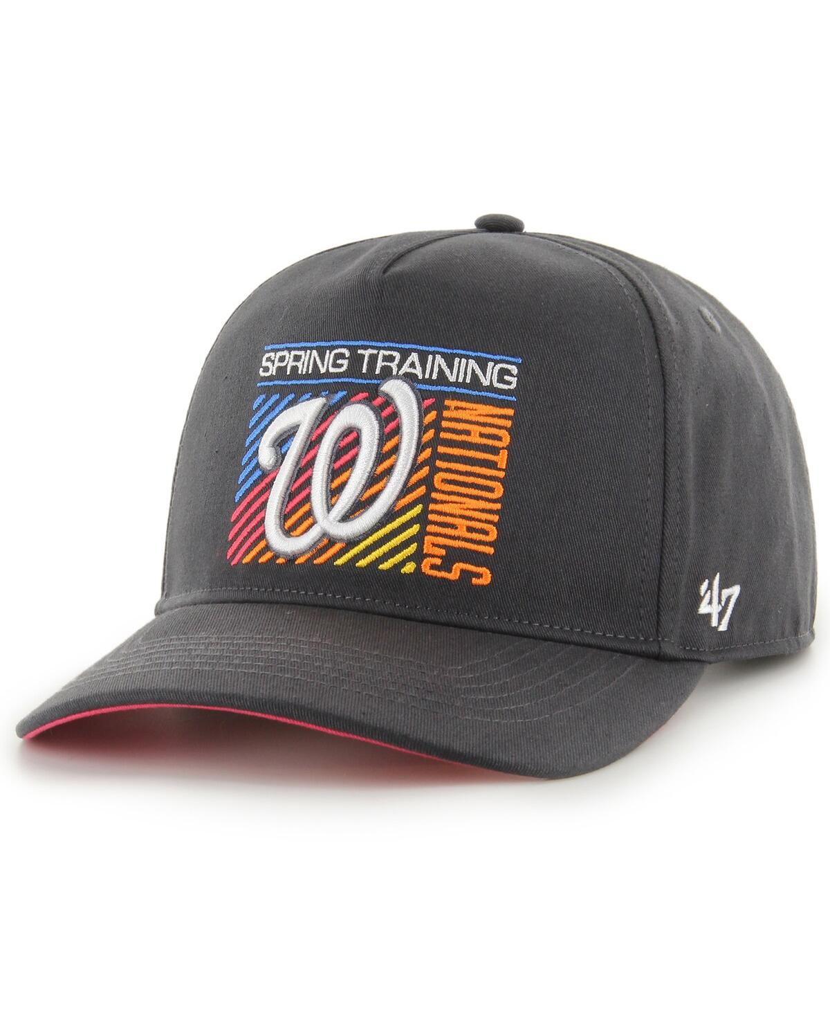 47 Brand Men's ' Charcoal Washington Nationals 2023 Spring Training Reflex Hitch Snapback Hat In Charcoal
