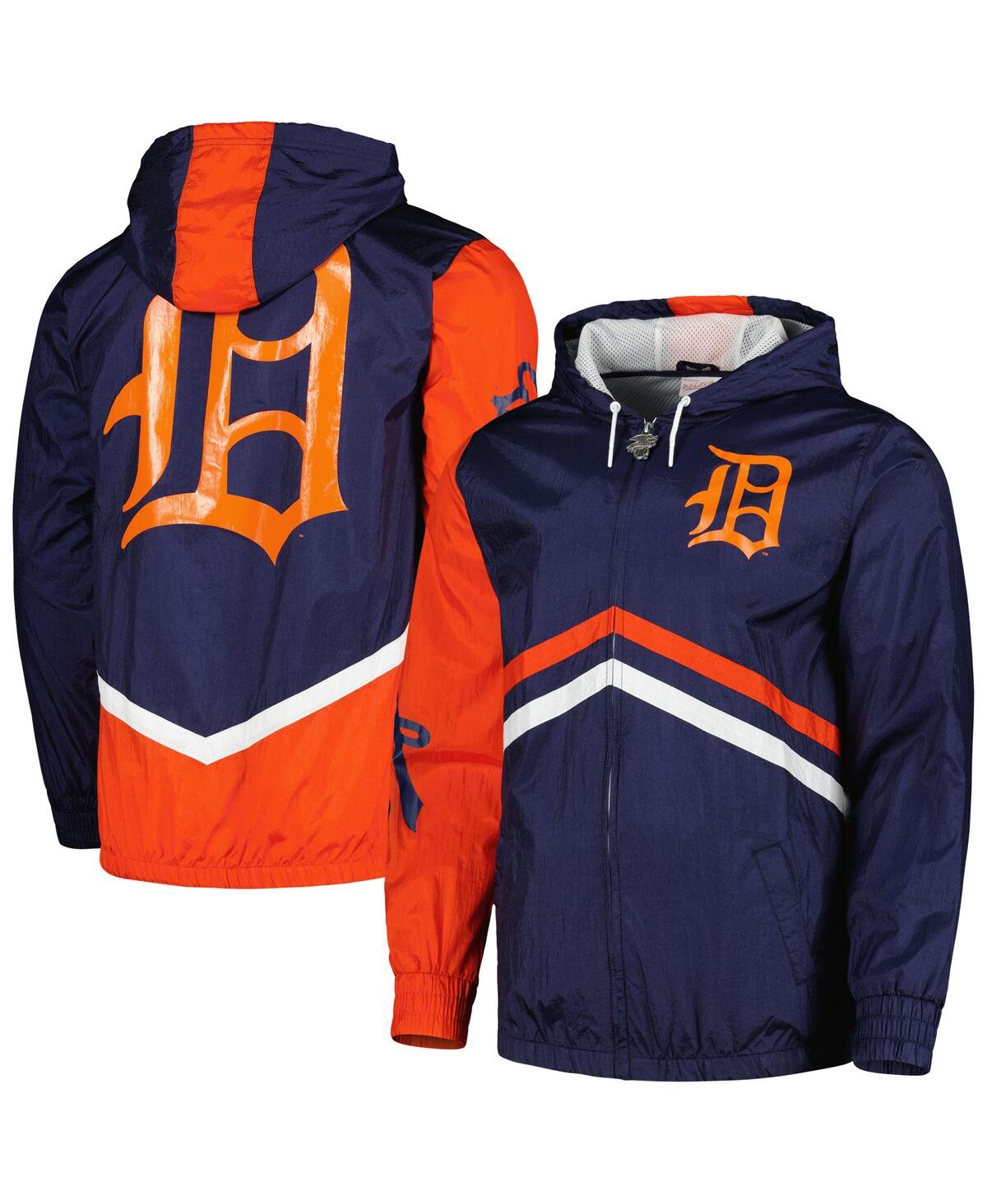 Shop Mitchell & Ness Men's  Navy Detroit Tigers Undeniable Full-zip Hoodie Windbreaker Jacket