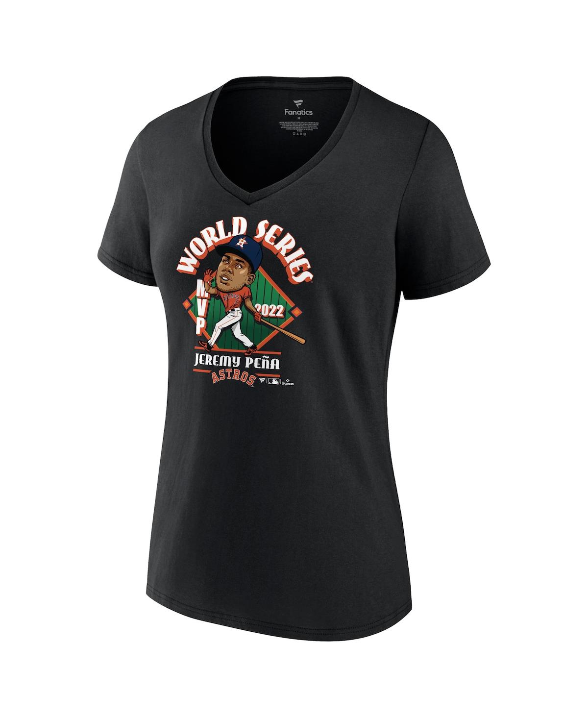 Women's Fanatics Jeremy PenaHouston Astros 2022 World Series Champions Mvp Plus Size Name and Number T-shirt - Black