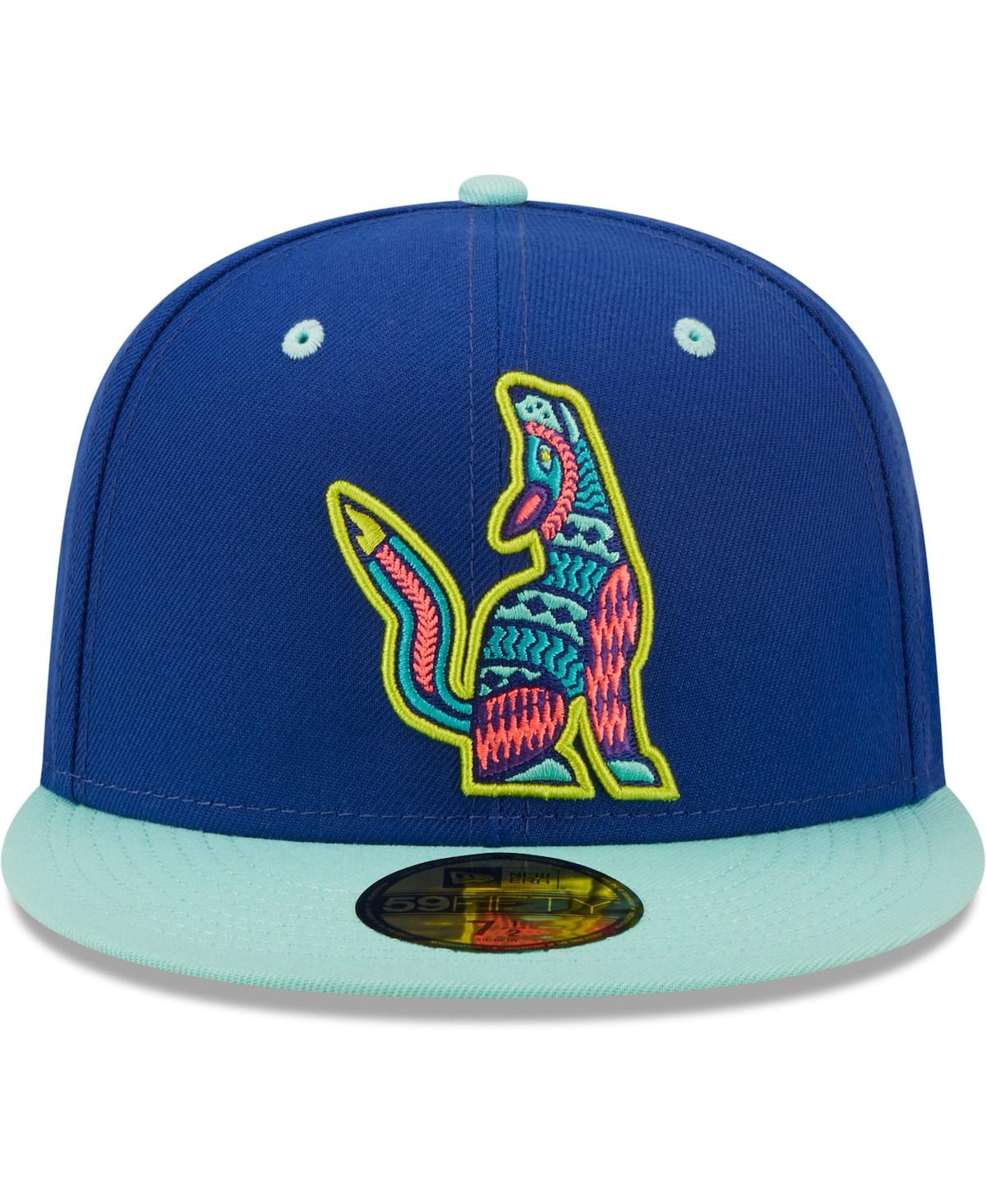 New Era Men's  Blue, Mint Sonadores De Hillsboro Copa De La Diversion 59fifty Fitted Hat In Blue,mint
