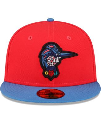 Men's Coral Fayetteville Woodpeckers Copa De La Diversion 59FIFTY Fitted Hat