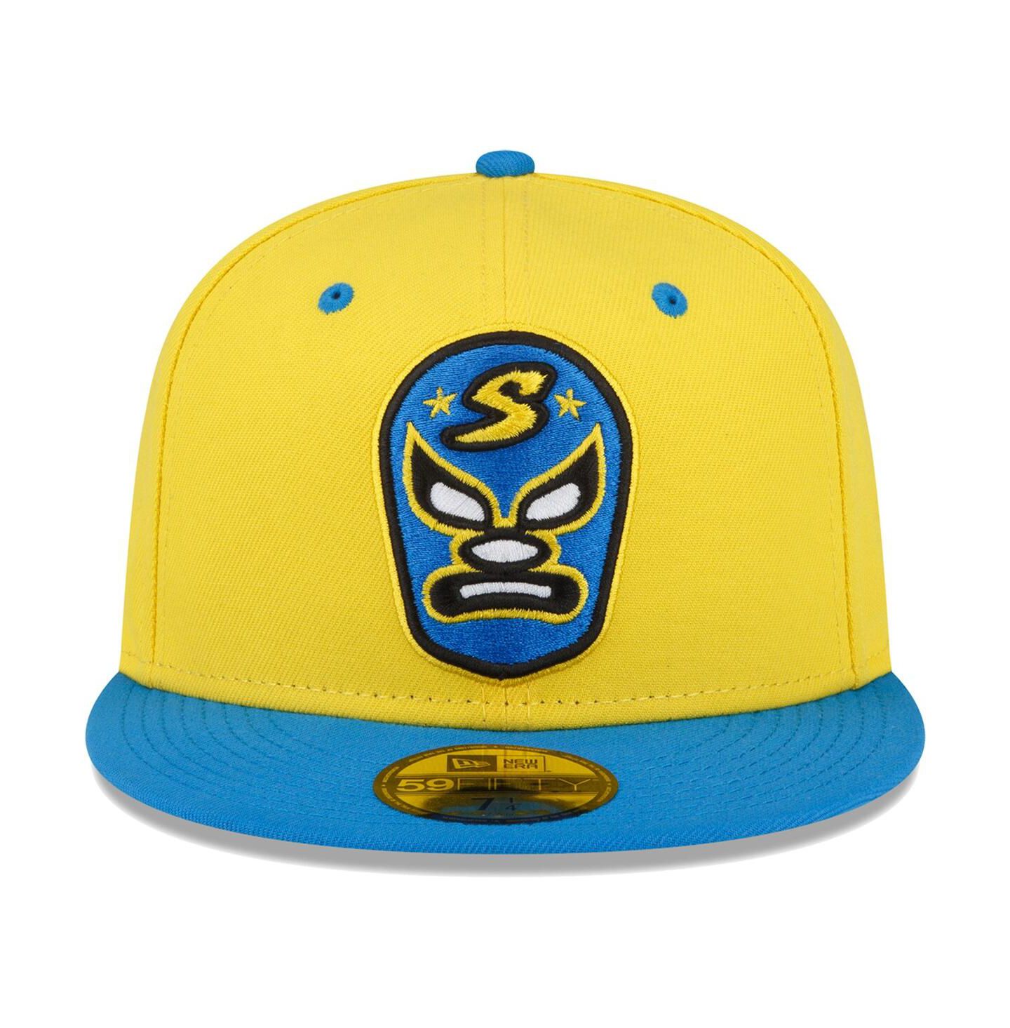 Мужская кепка New Era Yellow Sacramento River Cats Copa De La Diversion 59FIFTY Fitted Hat — фото 3
