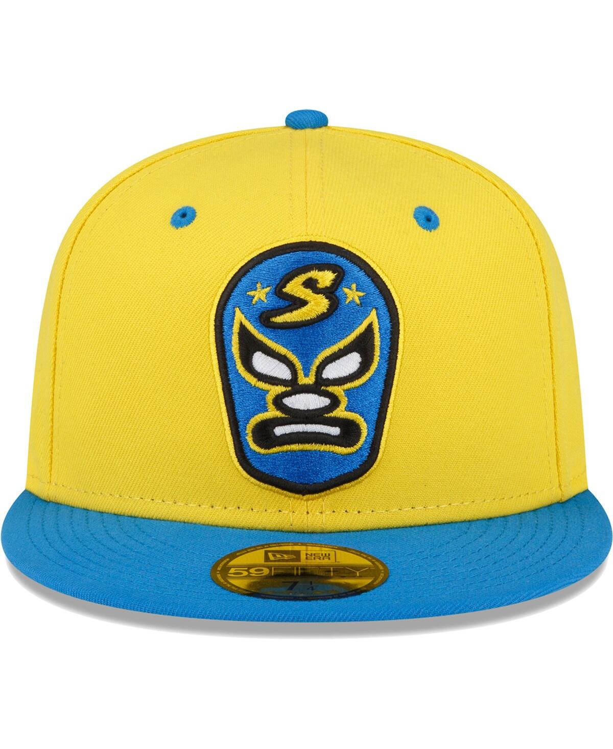 Shop New Era Men's  Yellow Sacramento River Cats Copa De La Diversion 59fifty Fitted Hat