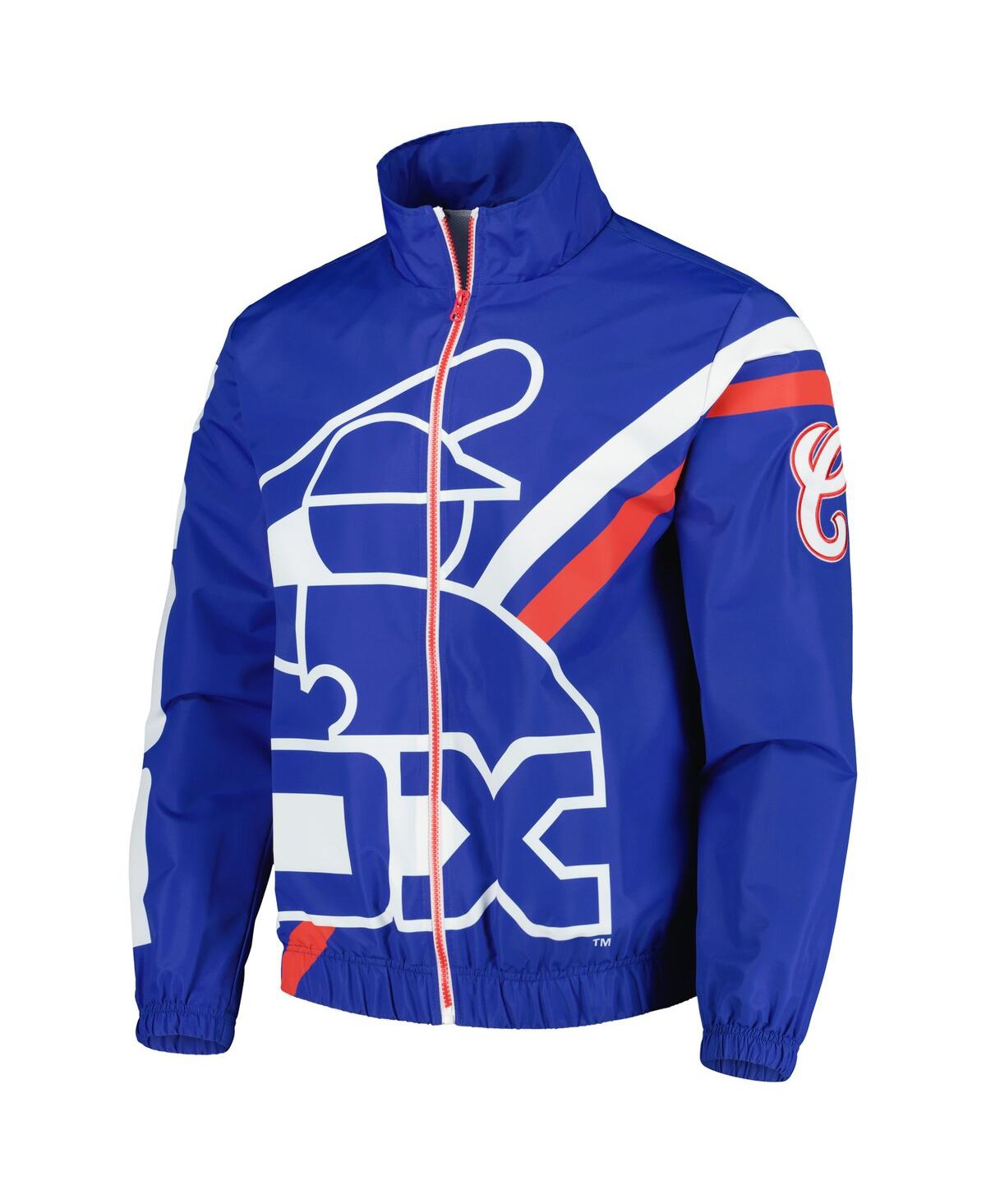 Mitchell & Ness Men's  Royal Chicago White Sox Exploded Logo Warm Up Full-zip Jacket In Royal