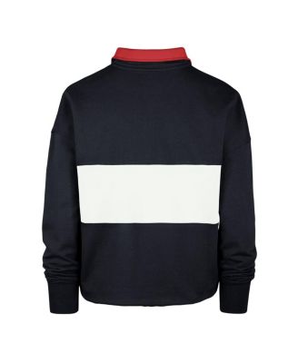 Women's Navy St. Louis Cardinals Remi Quarter-Zip Cropped Top