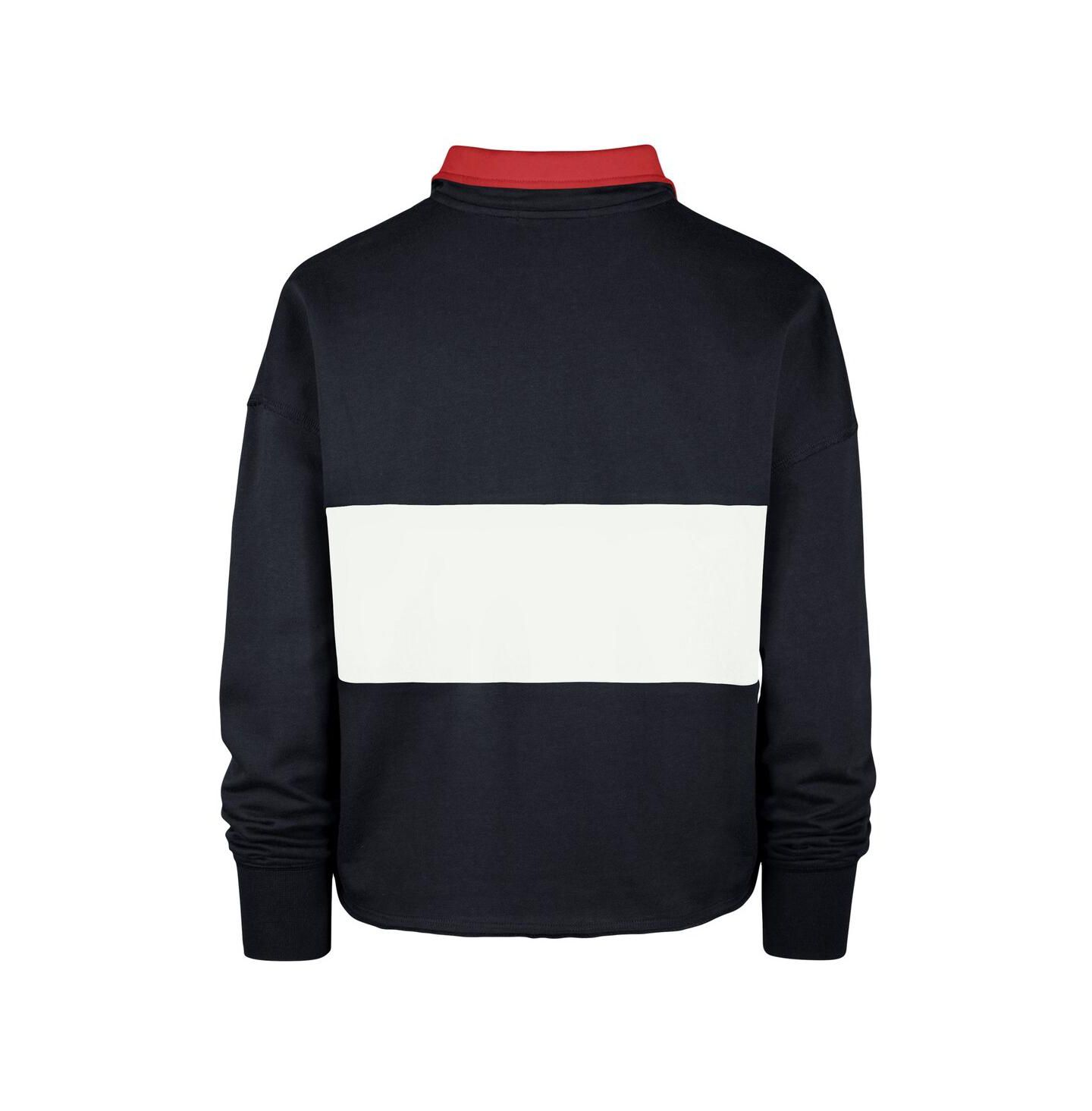 Женский топ '47 Brand Navy St. Louis Cardinals Remi Quarter-Zip Cropped — фото 4