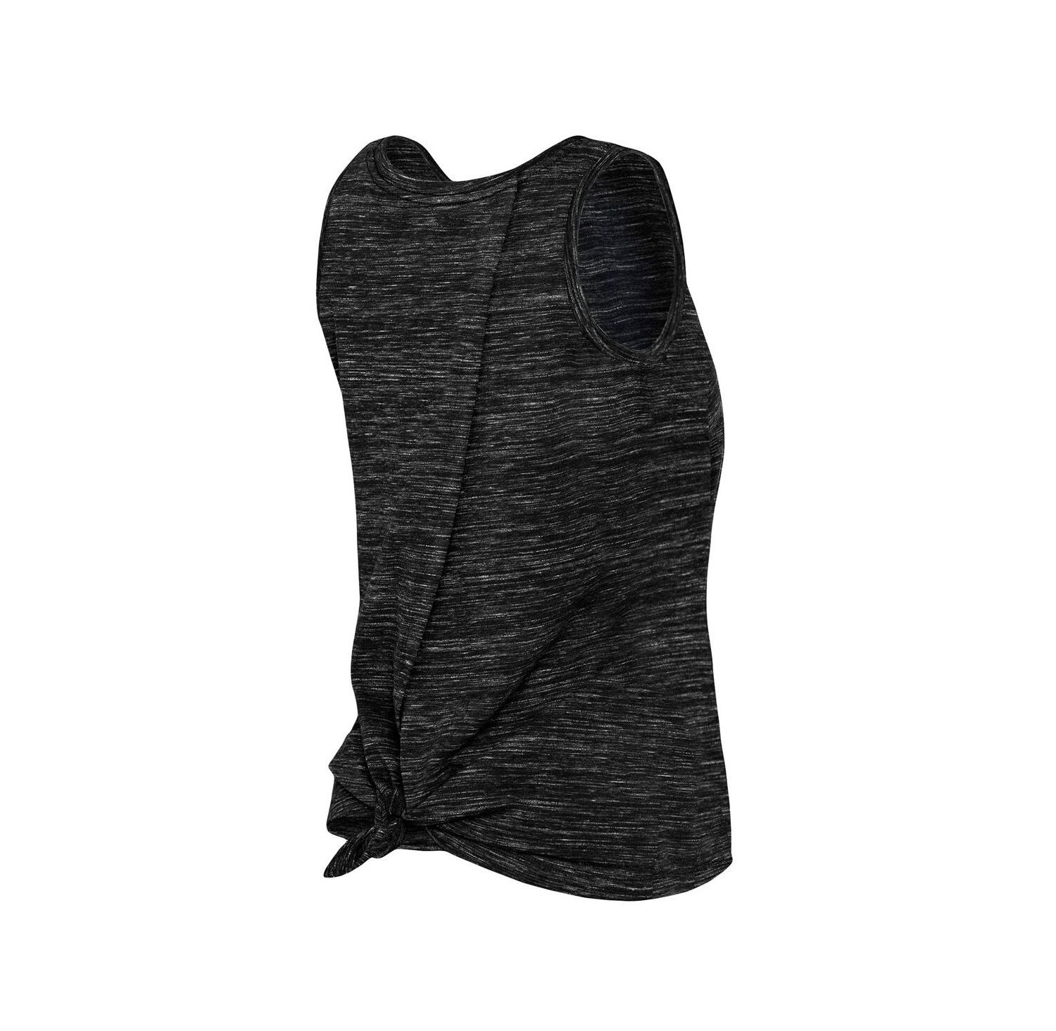 Women's Black Brooklyn Nets Space Dye Active Tank Top