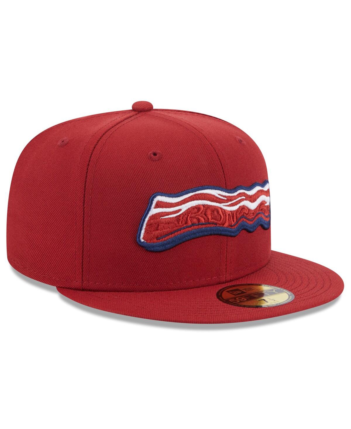 Shop New Era Men's  Red Lehigh Valley Ironpigs Authentic Collection Alternate Logo 59fifty Fitted Hat