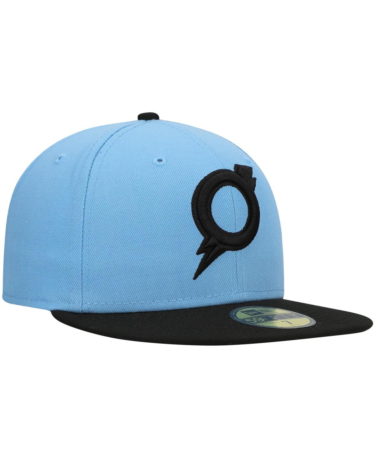 Men's New EraOmaha Storm Chasers Authentic Collection Team Alternate 59FIFTY Fitted Hat - Light Blue