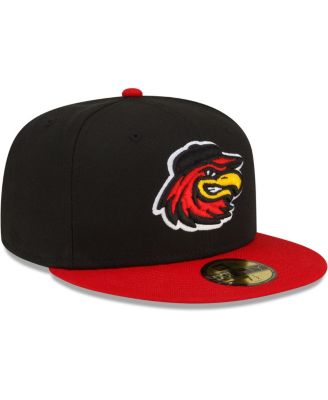 Men's Black Rochester Red Wings Home Authentic Collection 59FIFTY Fitted Hat