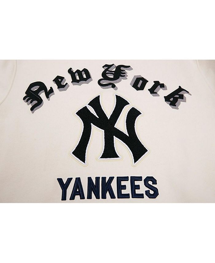 Men's Mitchell & Ness Cream New York Yankees Cooperstown Collection Vintage  Script T-Shirt