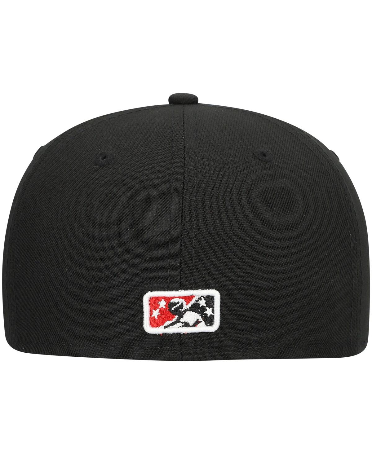New Era Men's  Black Rocket City Trash Pandas Authentic Collection Team Alternate 59fifty Fitted Hat In Black