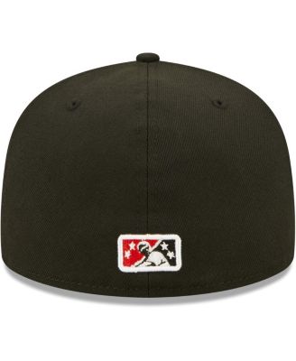 Men's Black Arkansas Travelers Authentic Collection Road 59FIFTY Fitted Hat